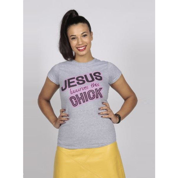 Jesus Luurrvves This Chick - Tee