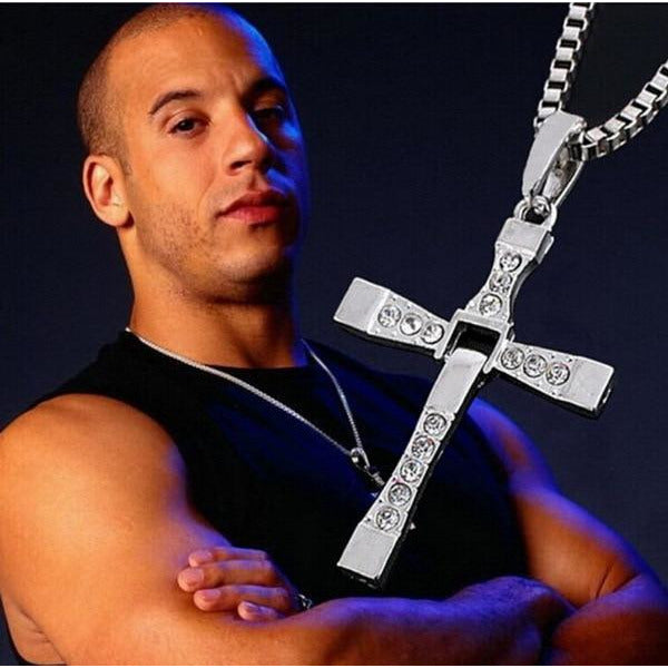 The Fast And The Furious Dominic Toretto Vin  Cross Alloy Necklaces